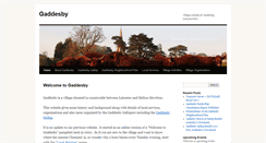 Desktop Screenshot of gaddesby.org.uk